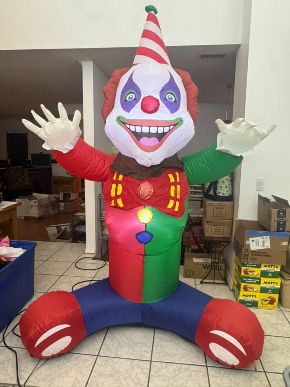 7ft COMIN Halloween Inflatable Colorful Clown